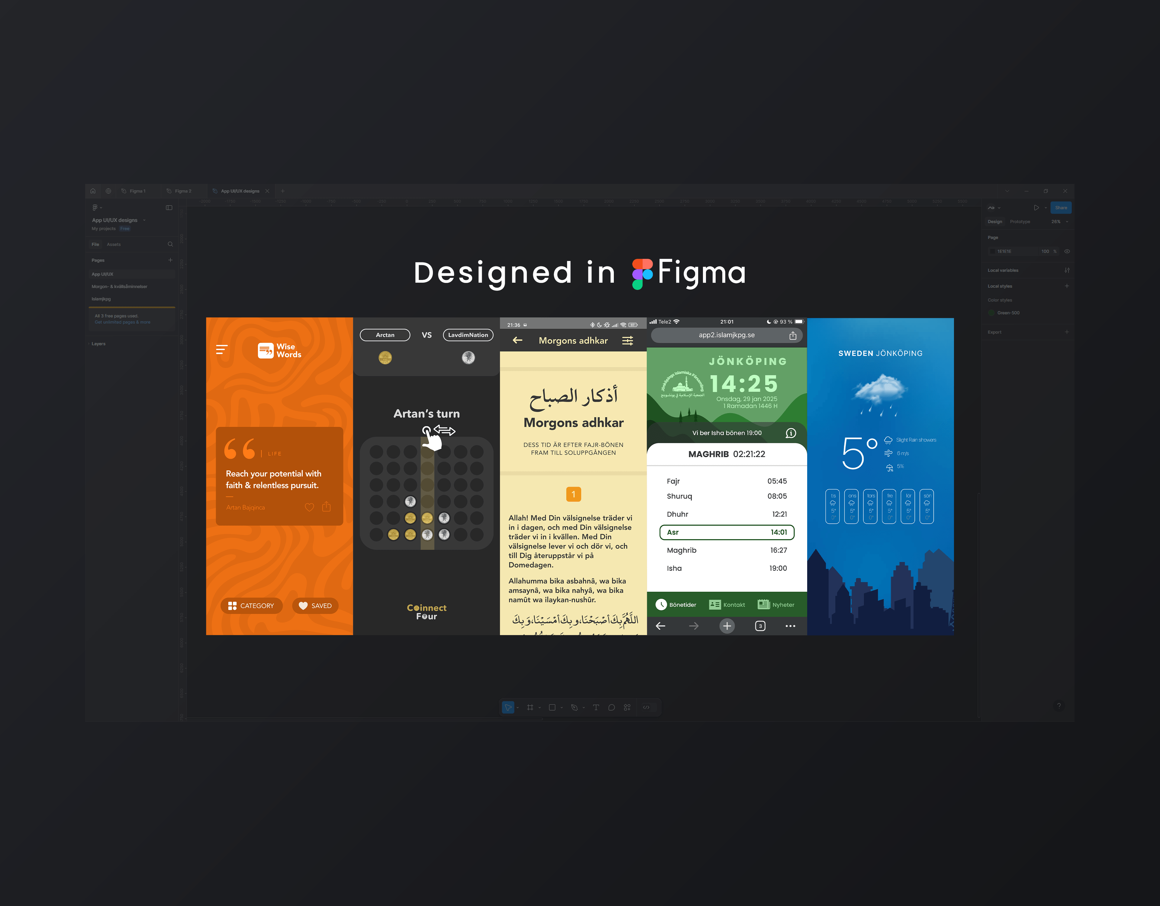 UI/UX Designs