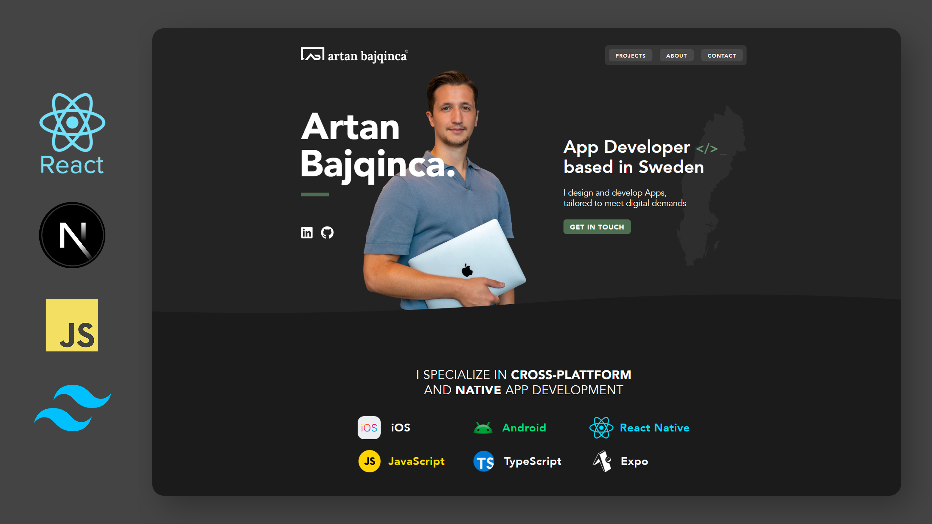Portfolio v2 project screenshot