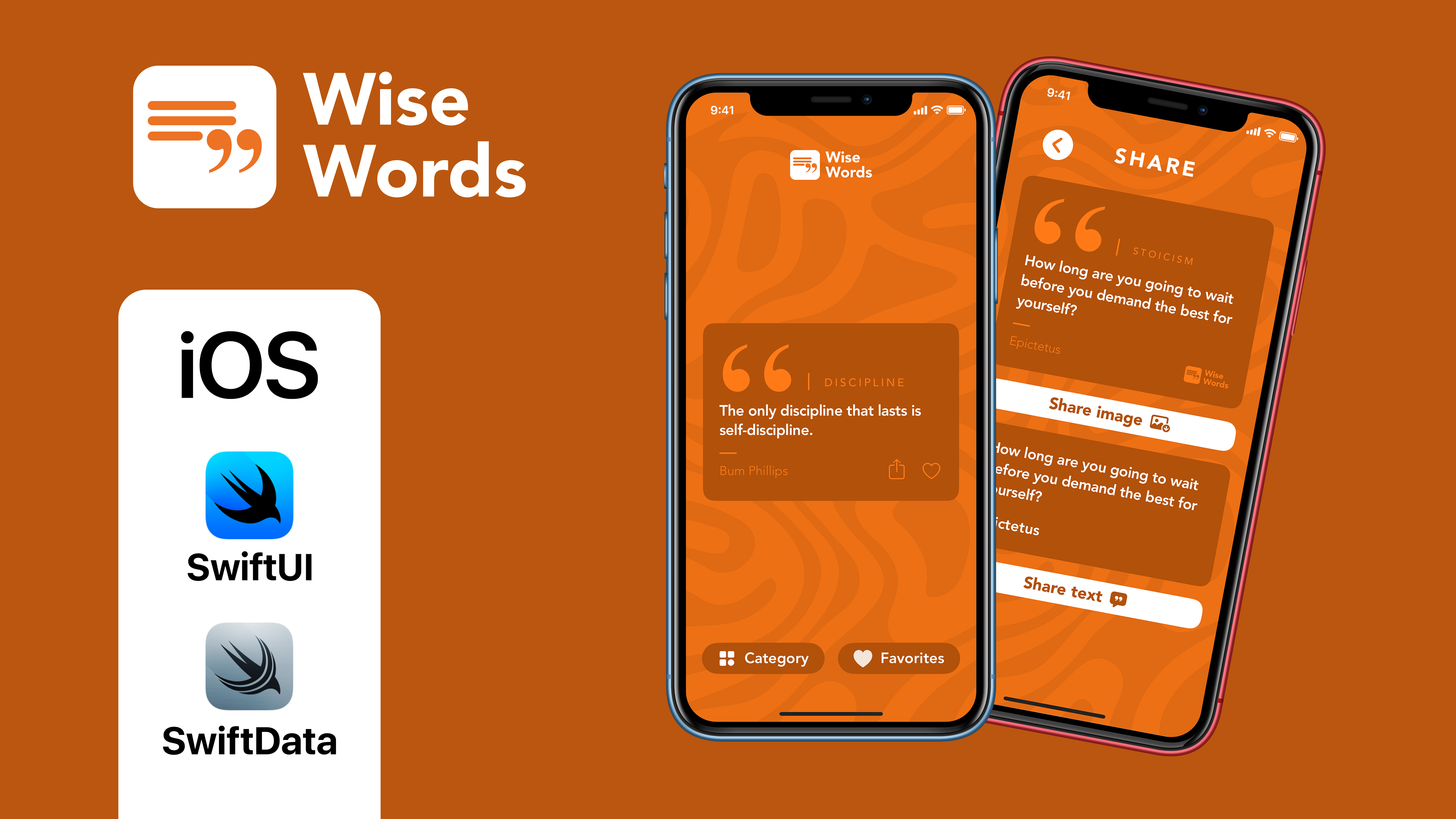 Wise Words project screenshot